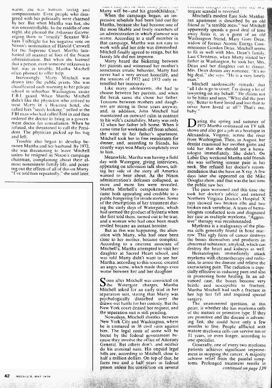 Martha Mitchell's Fight for Life Page 2